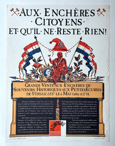 Link to  Aux Enchères Citoyens PosterFrance, 1989  Product