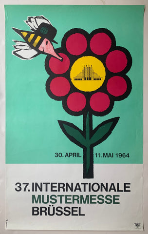 Link to 37. Internationale Mustermesse Brussel PosterBelgium, 1964 Product