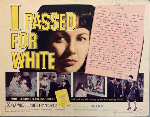 Link to  I Passed For White Film PosterU.S.A FILM, 1960  Product