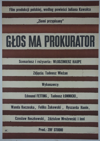 Link to  Głos ma prokuratorPoland, 1965  Product