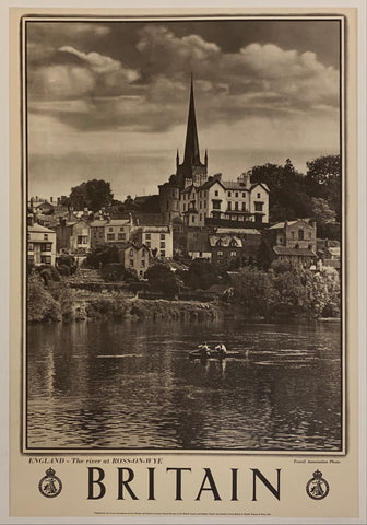Link to Britain: "England - The River at Ross-On-Wye"✓Great Britain, C. 1950 Product