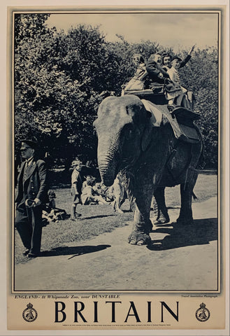 Link to Britain: "England - At Whipsnade Zoo, near Dunstable"✓Great Britain, C. 1950 Product
