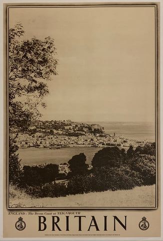 Link to Britain: "England - The Devon Coast at Teignmouth"✓Great Britain, C. 1950 Product