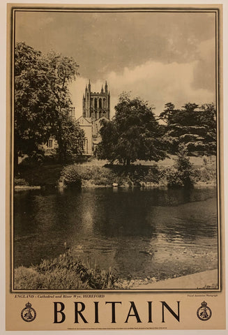 Link to Britain: England - Cathedral and River Wye, Hereford✓Great Britain Product