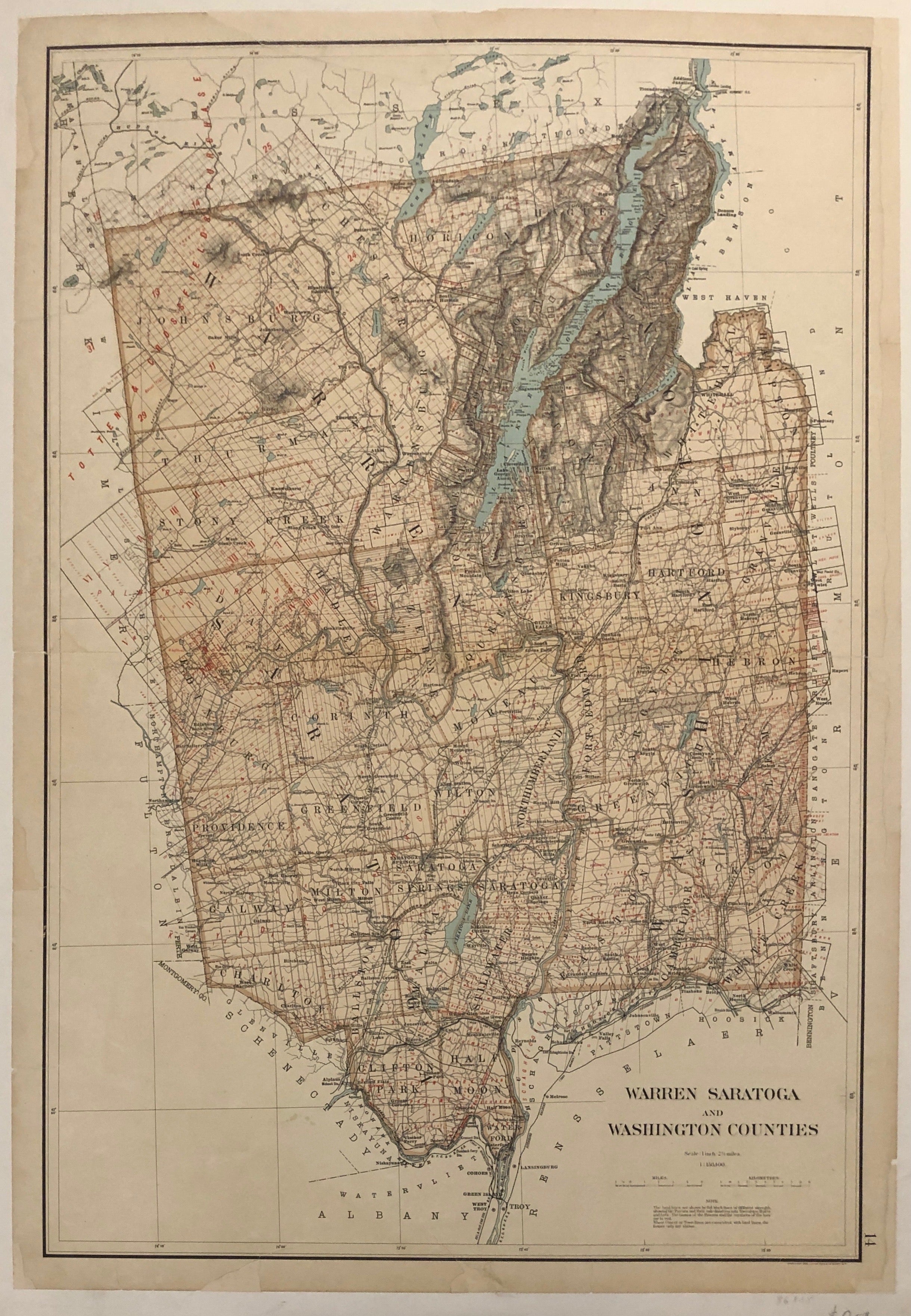 Warren Saratoga and Washington Counties ✓