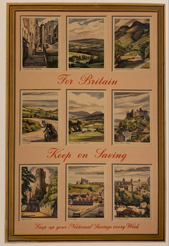 Link to For Britain: Keep on Saving, Keep up your National Savings Every Week ✓Great Britain, C. 1945 Product