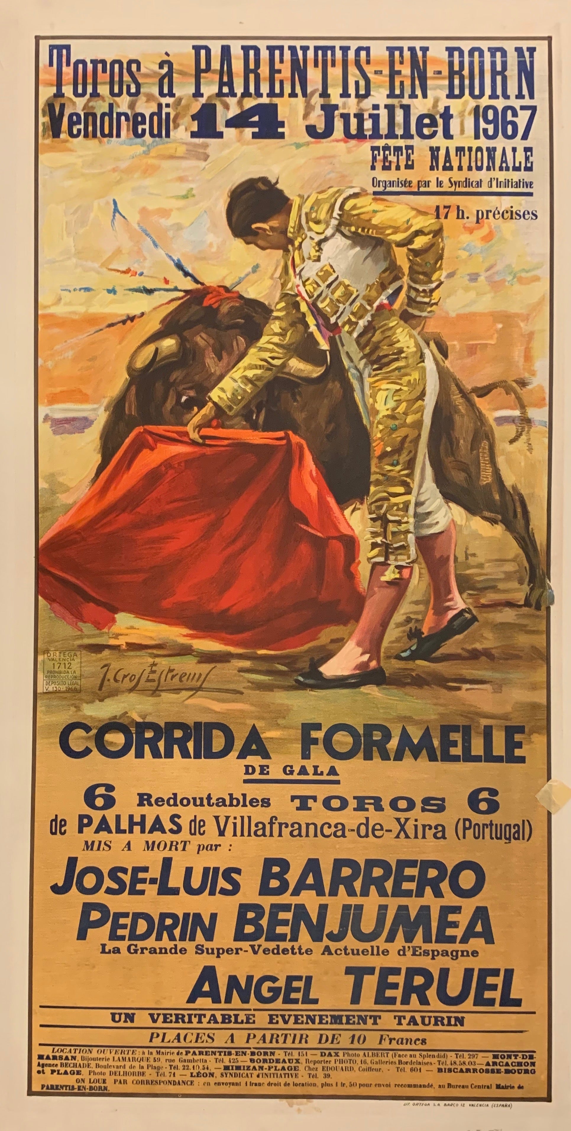 Toros a Parentis-En-Born Poster ✓