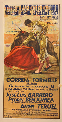 Link to  Toros a Parentis-En-Born Poster ✓Spain, 1967  Product
