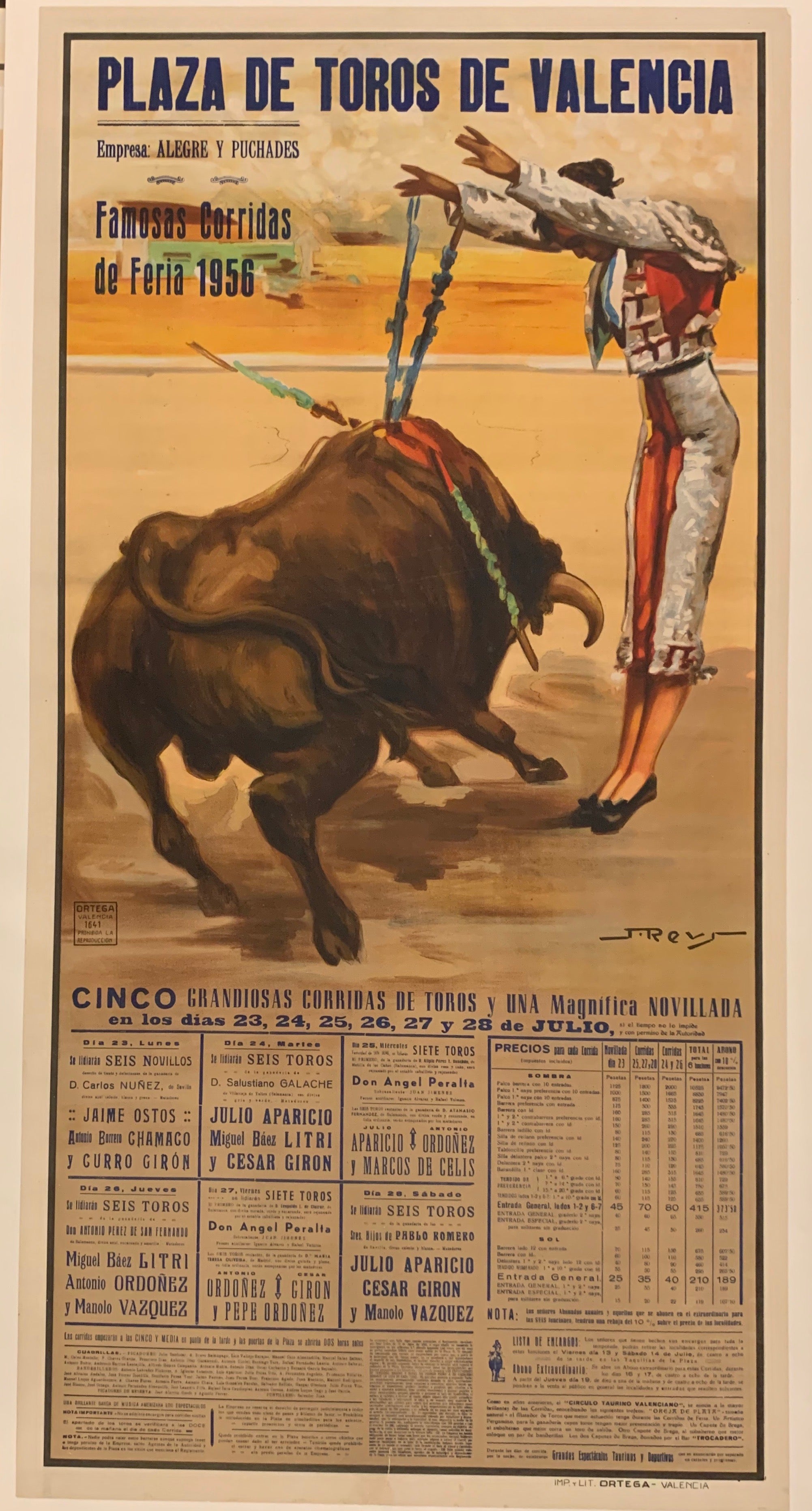 Plaza de Toros de Valencia Poster ✓