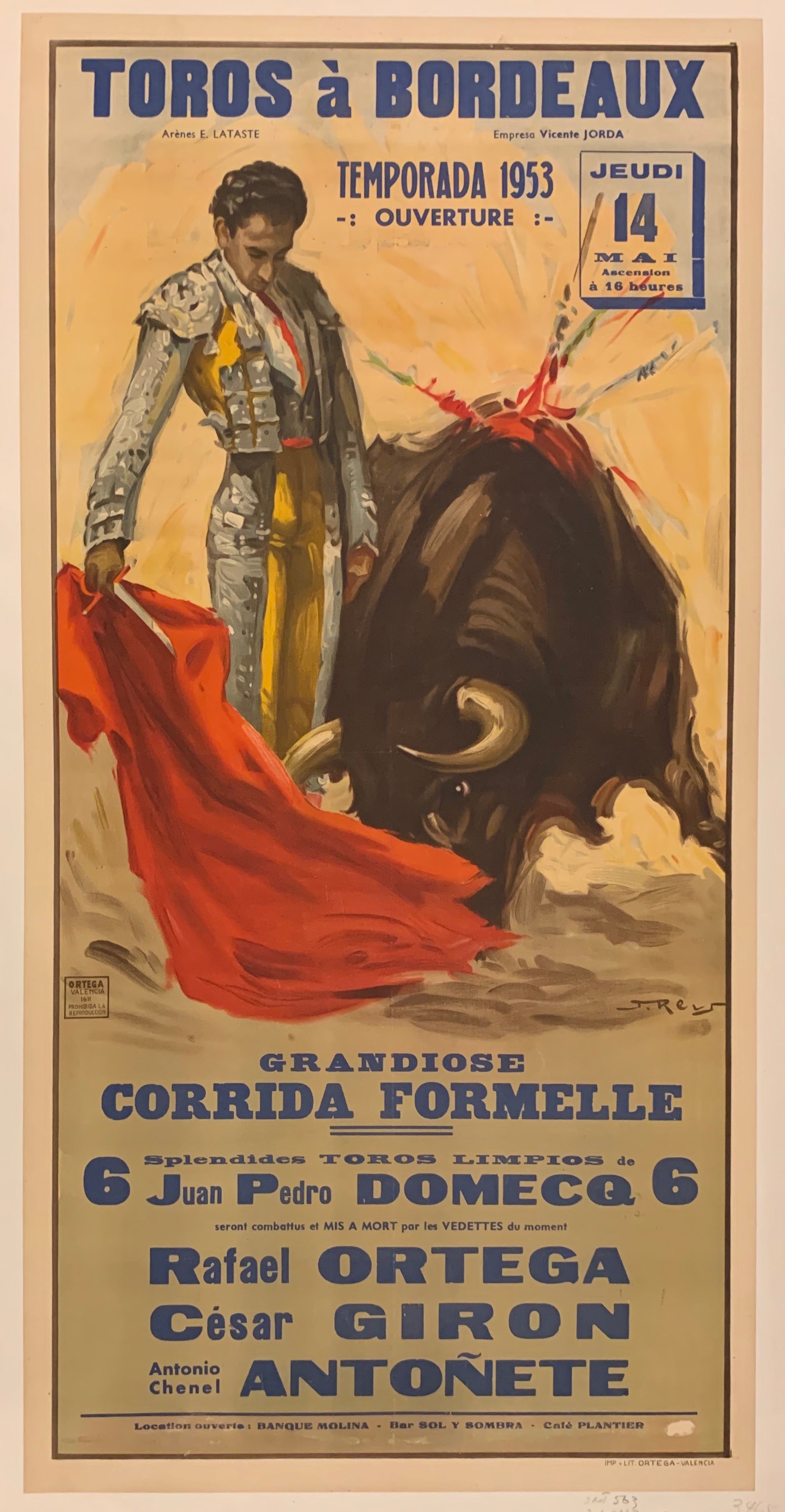 Toros a Bordeaux Poster