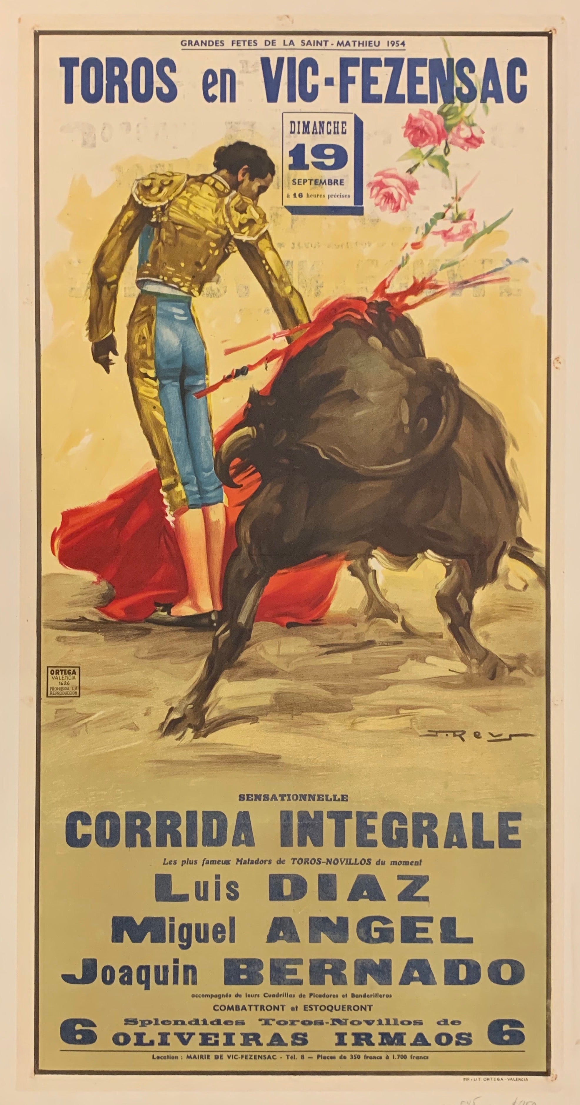 Toros en Vic-Fezensac Poster ✓