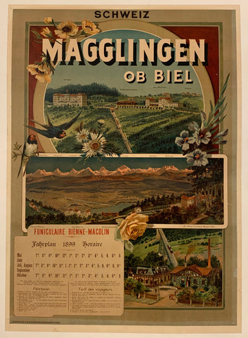 Link to  Magglingen Ob Biel Poster ✓Switzerland, 1899  Product