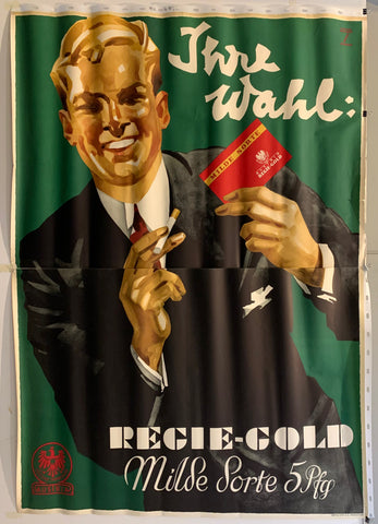 Link to  Regie-Gold Milde Sorte PosterAustria, 1935  Product