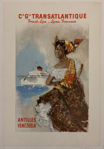 Link to Cie Gle Transatlantique - French Line/Linea FrancesaFrance, C. 1960 Product