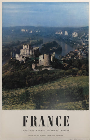 Link to Normandie: Chateau-Gaillard aux Andelys Poster ✓France, 1954 Product