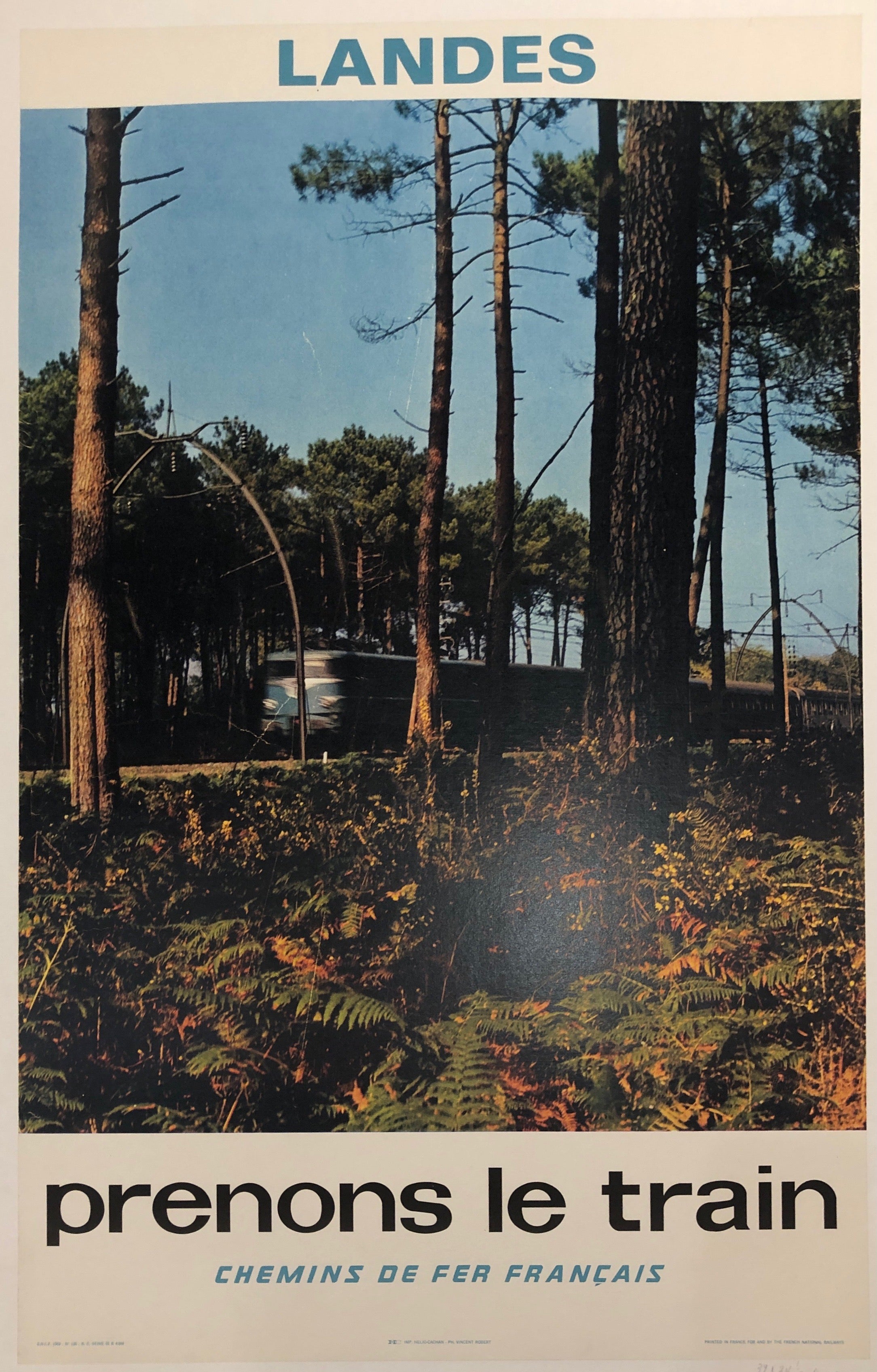 Landes, Prenons le Train Poster ✓
