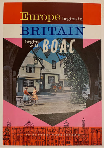 Link to Europe begins in Britain begins with B.O.A.C ✓Britain, 1962 Product