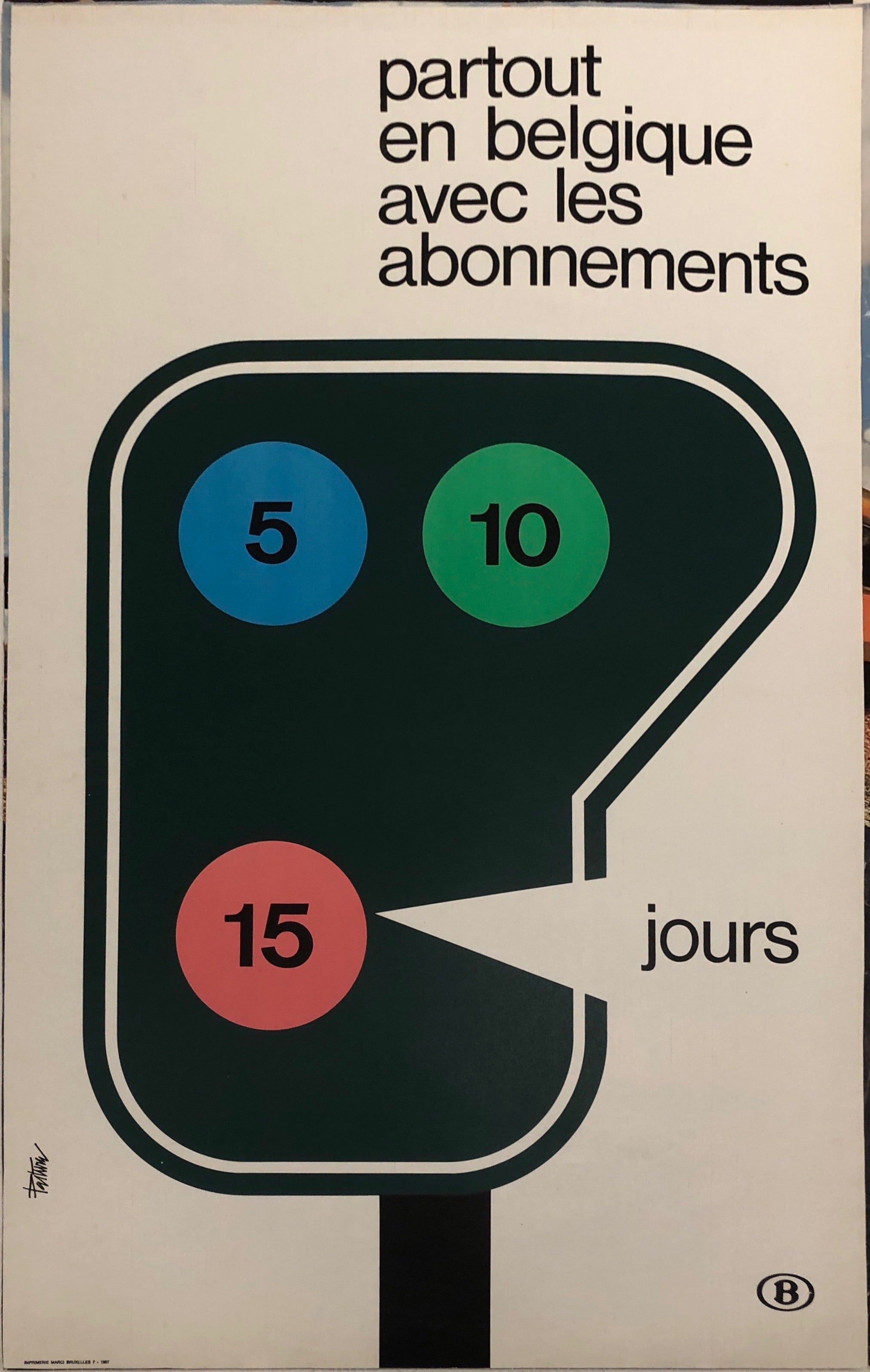 Partout en Belgique Travel Poster