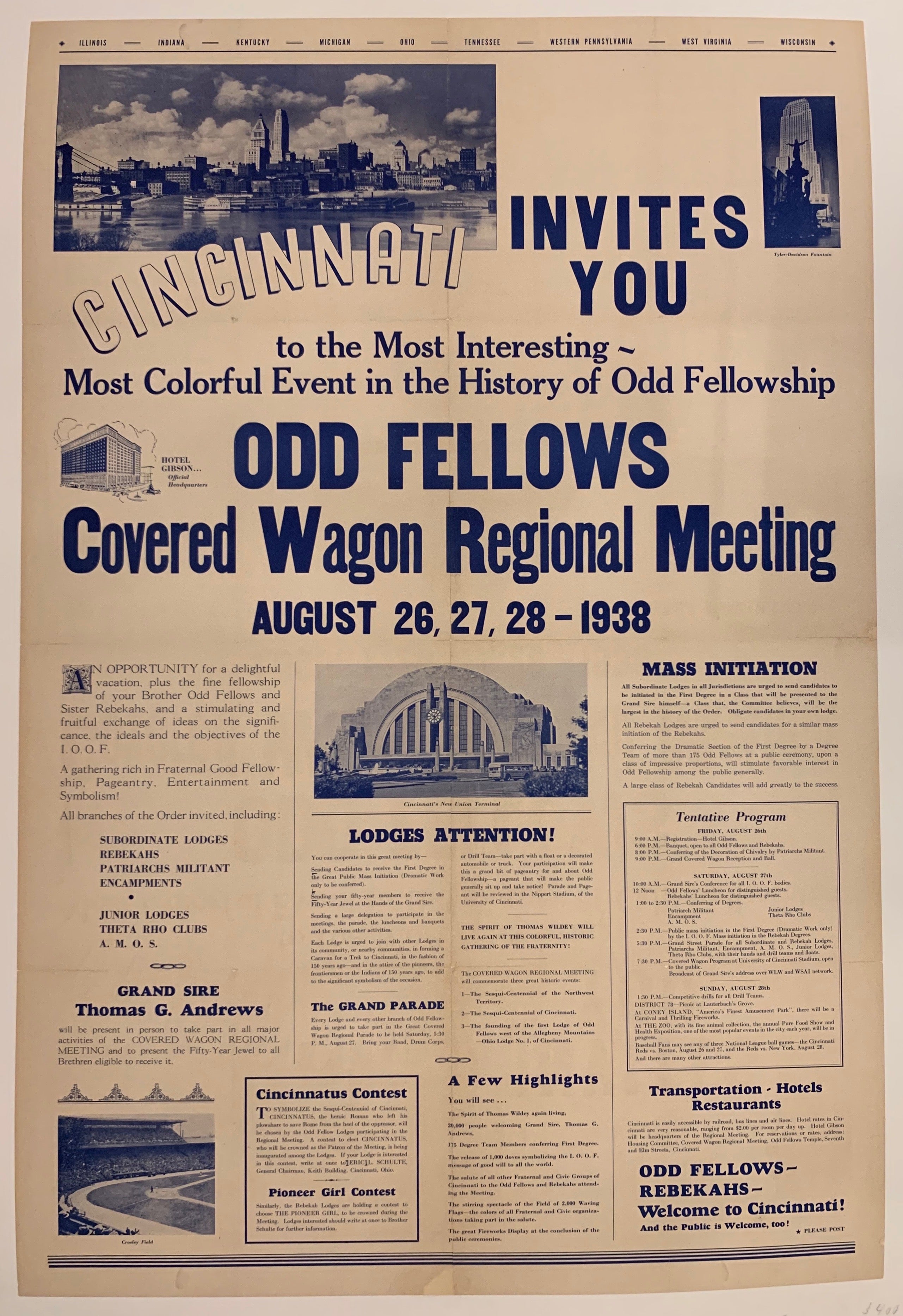 Covered Wagon Regional Meeting Poster ✓