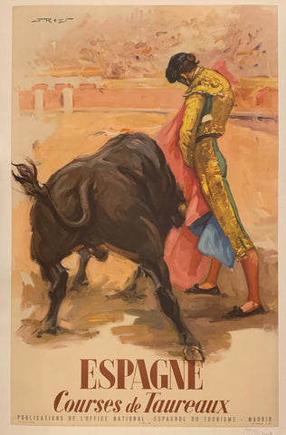Link to  Espagne Courses de Taureaux Poster ✓Spain, c. 1965  Product