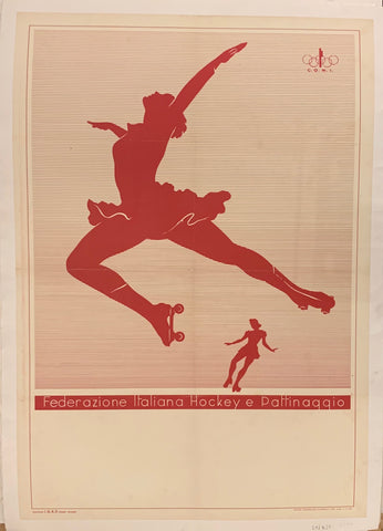 Link to Federazione Italiana Hockey e Pattinaggio Poster ✓Italy, 1938 Product