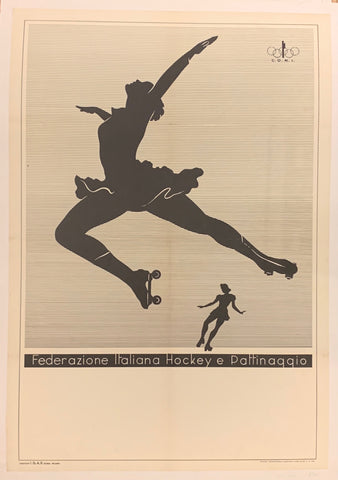 Link to Federazione Italiana Hockey e Pattinaggio Poster ✓Italy, 1938 Product