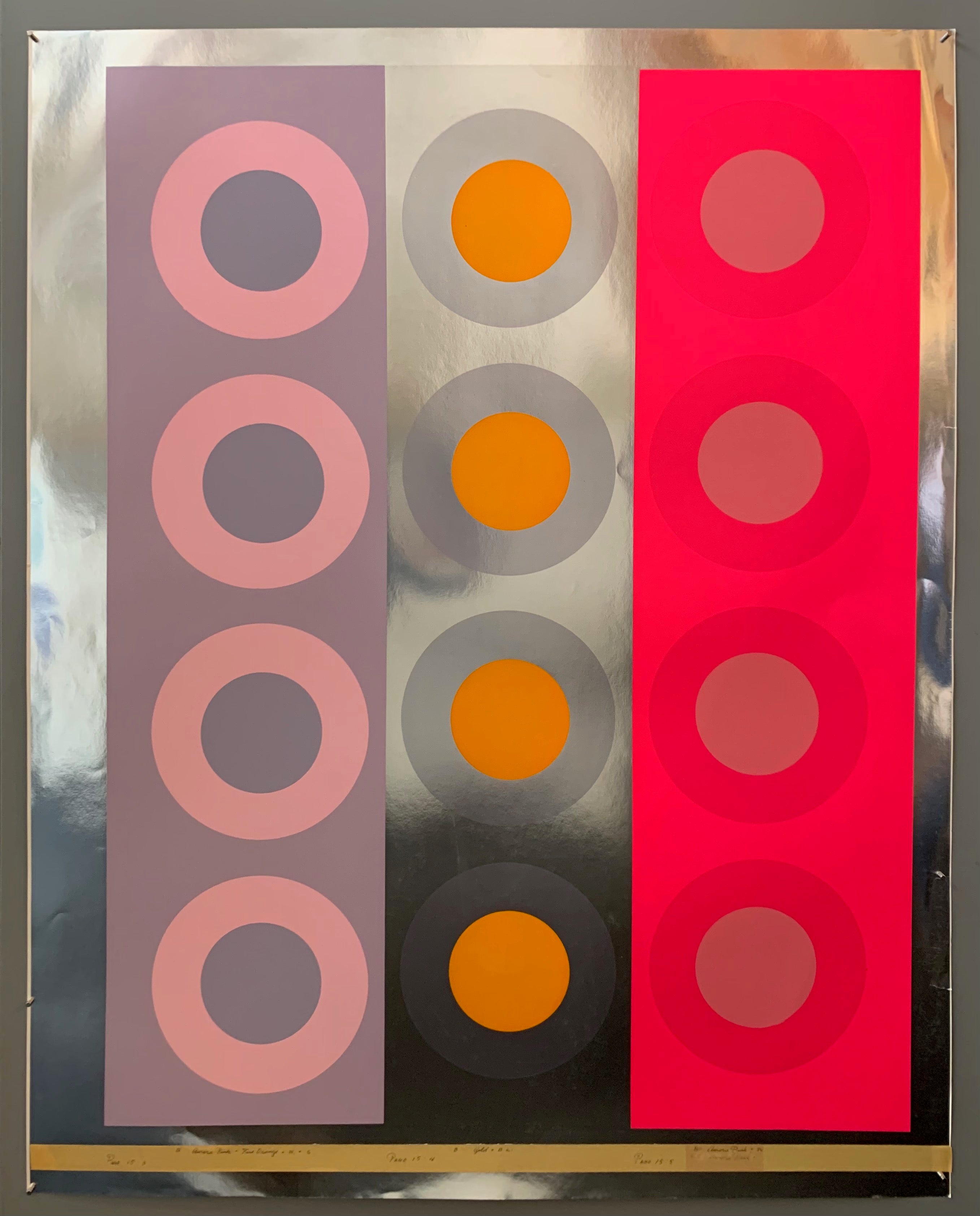 Three rows of targets