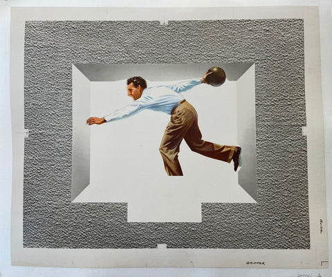 Link to  Man Bowling PrintU.S.A, c. 1955  Product