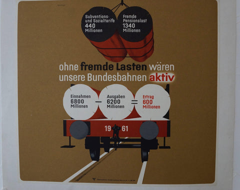 Link to ohne fremde Lasten waren unsere Bundesbahnen ativ ✓Austria, C. 1950s Product