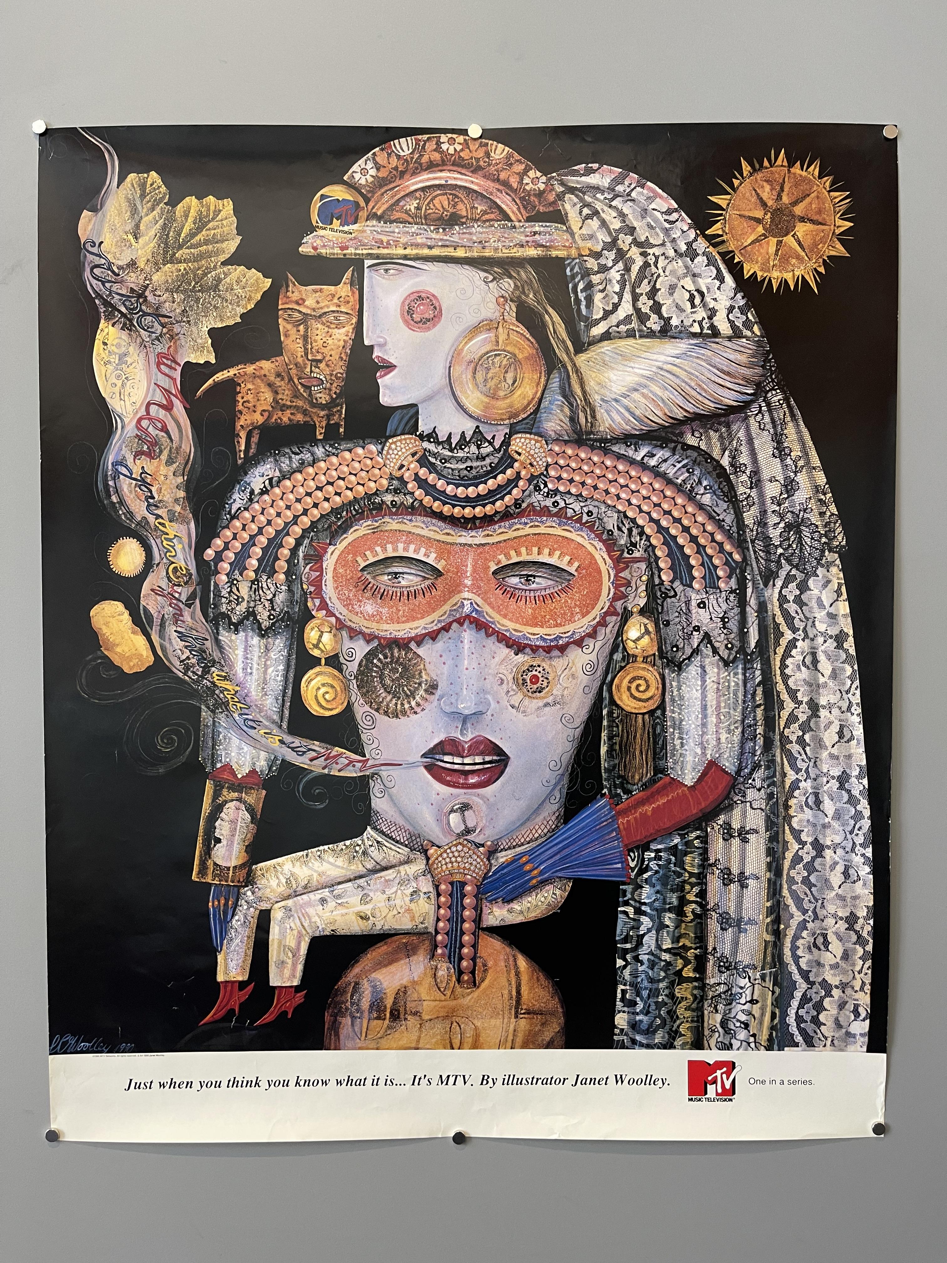 poster of a janet woolley drawing
