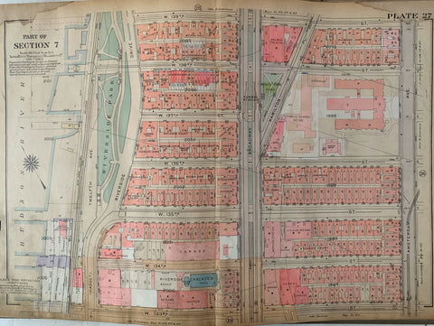 Link to Atlas of the City of New York Borough of the Manhattan (Volume 4)New York City, 1924 Product