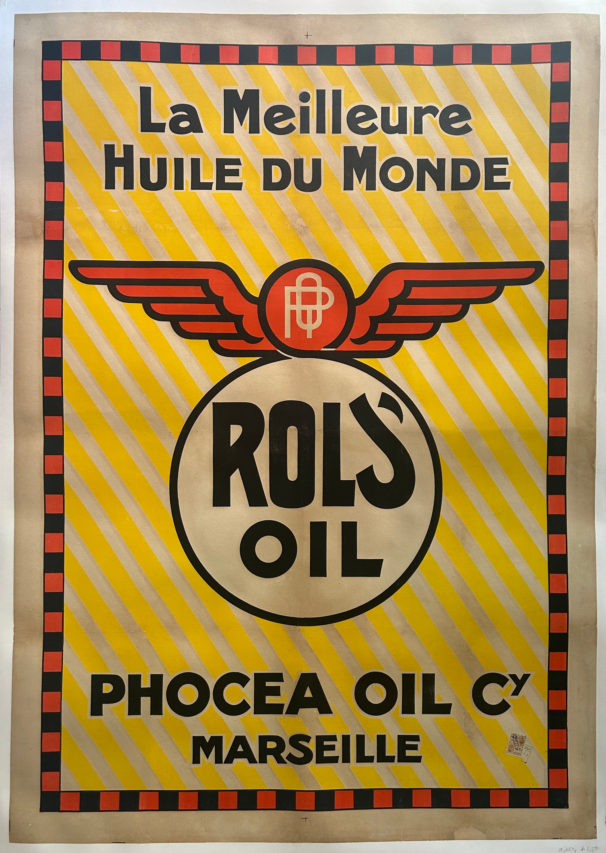 Rols Oil Phocea Oil Company Poster
