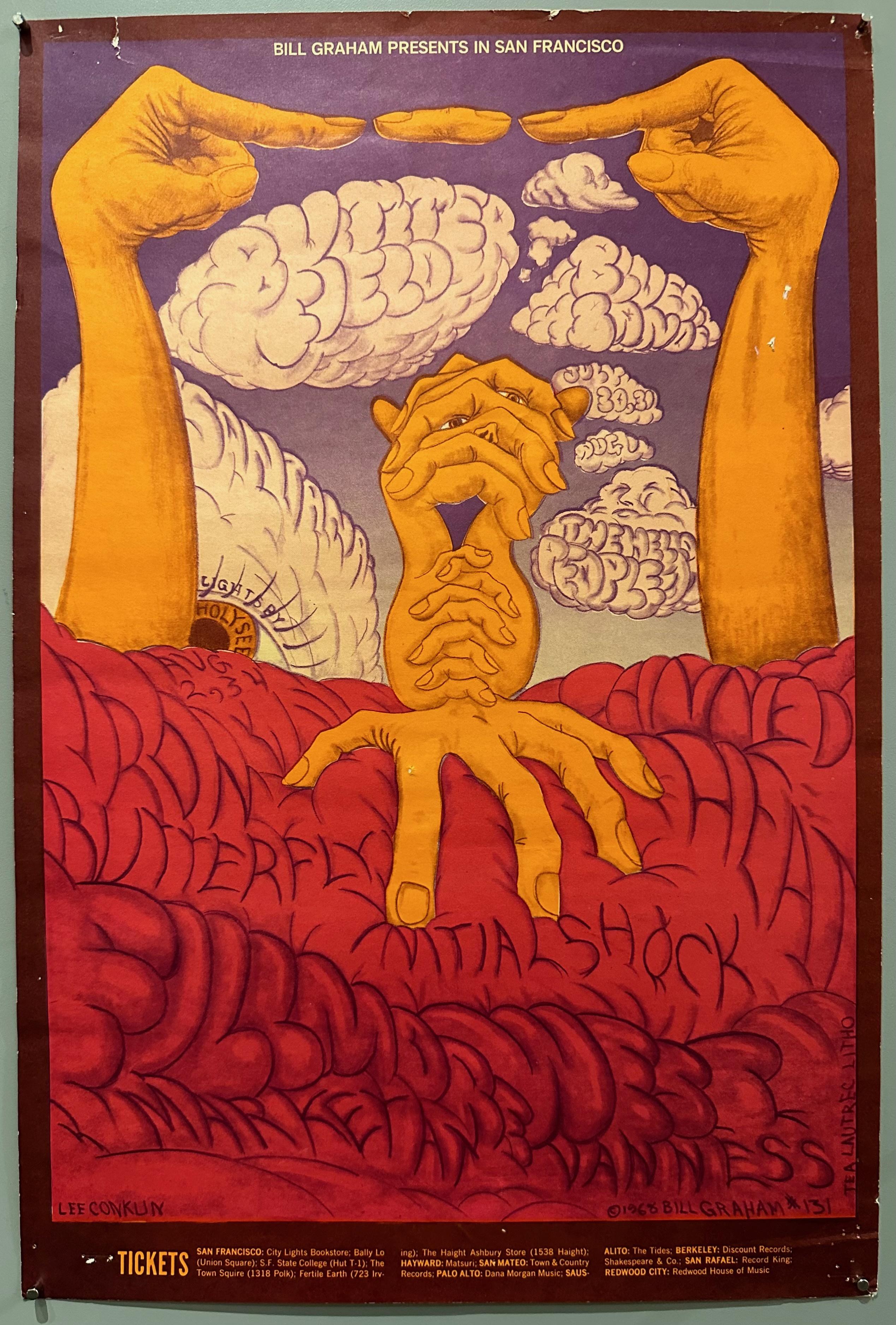 Butterfield Blues Band Fillmore West Poster