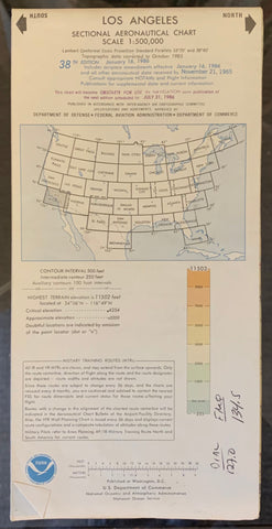 Link to Los Angeles Sectional Aeronautical Chart, 38th Edition (Double-Sided)1985 Product