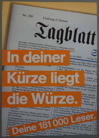 Link to  In deiner Kürze liegt die WürzeSwitzerland, 1983  Product