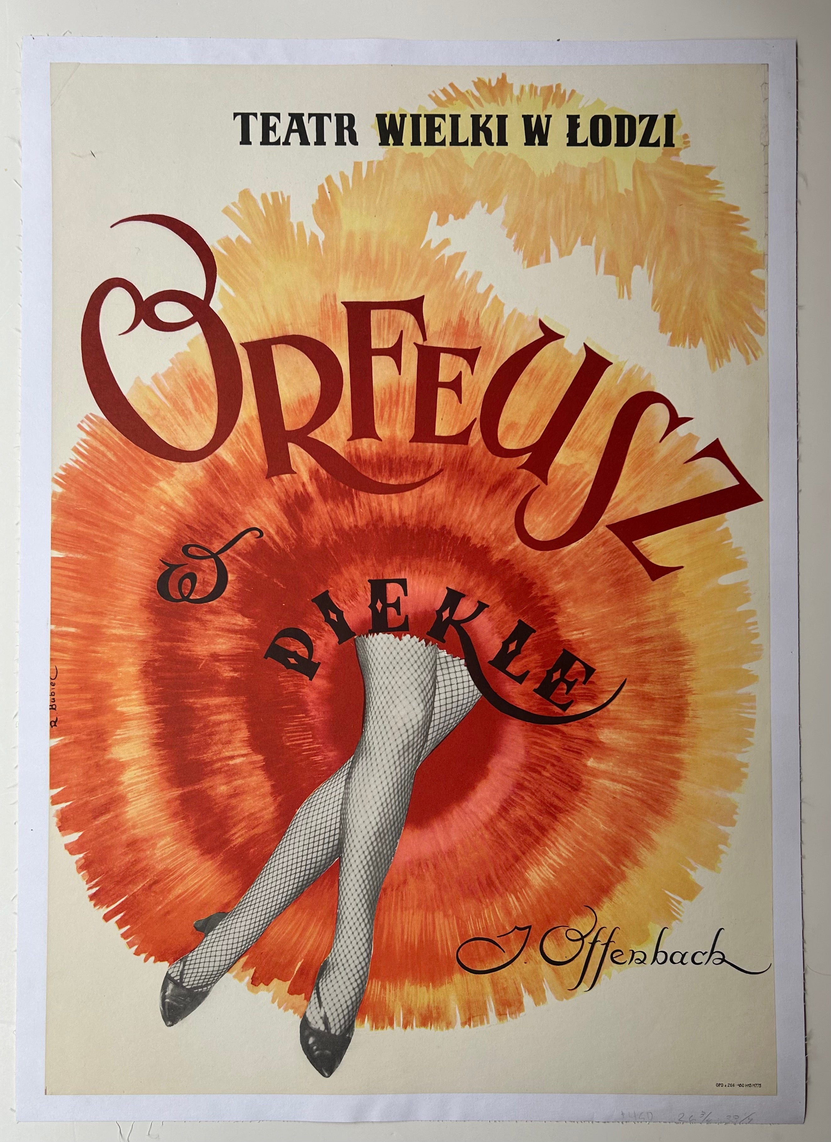 Orfeusz w Piekle Polish Theater Poster