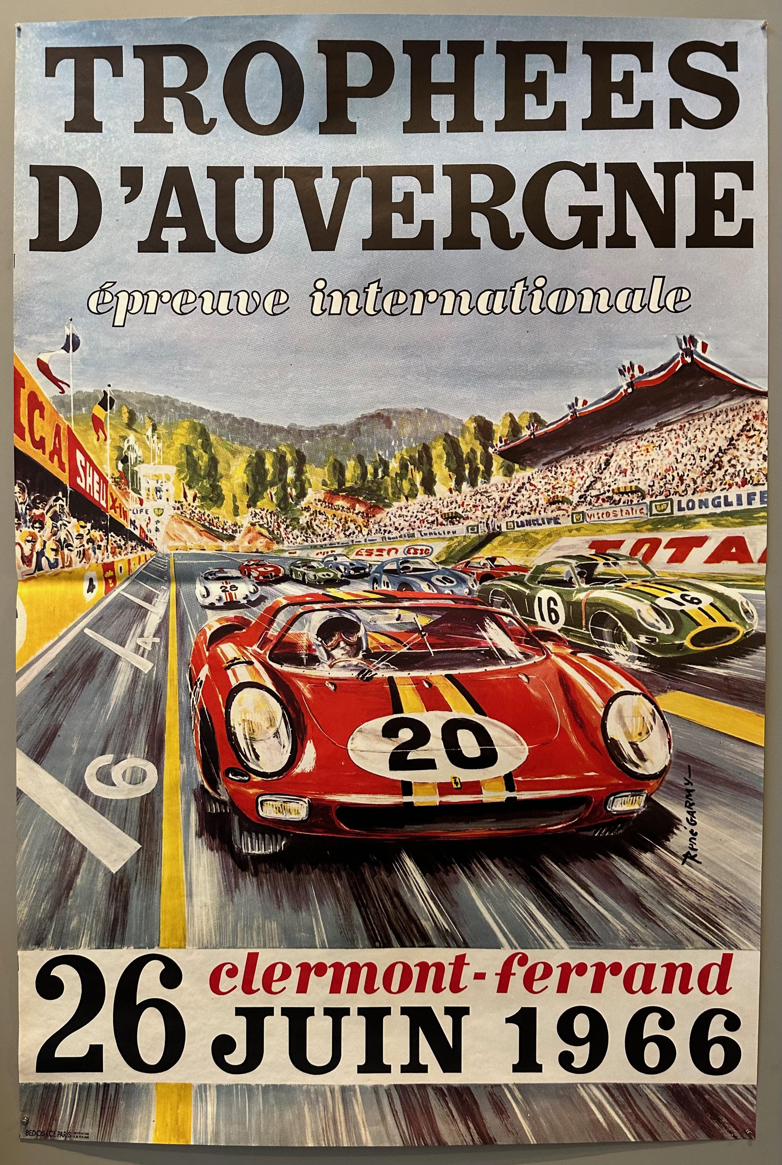 Clermont-Ferrand Trophees d'Auvergne 1966 Poster