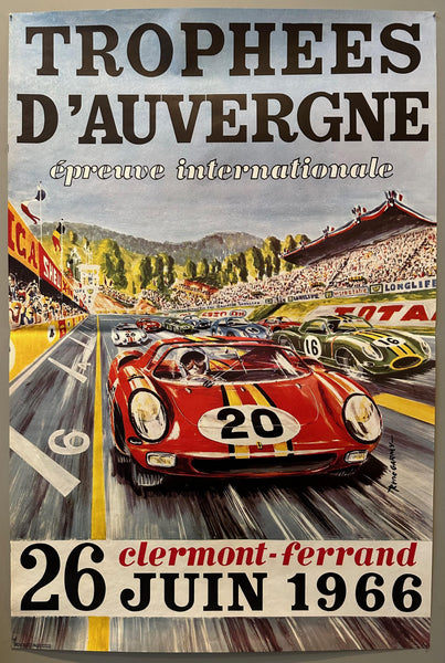 Programme Trophées D'Auvergne – Charade 22 Juin 1975 – Flyers Et Invitation Inclus