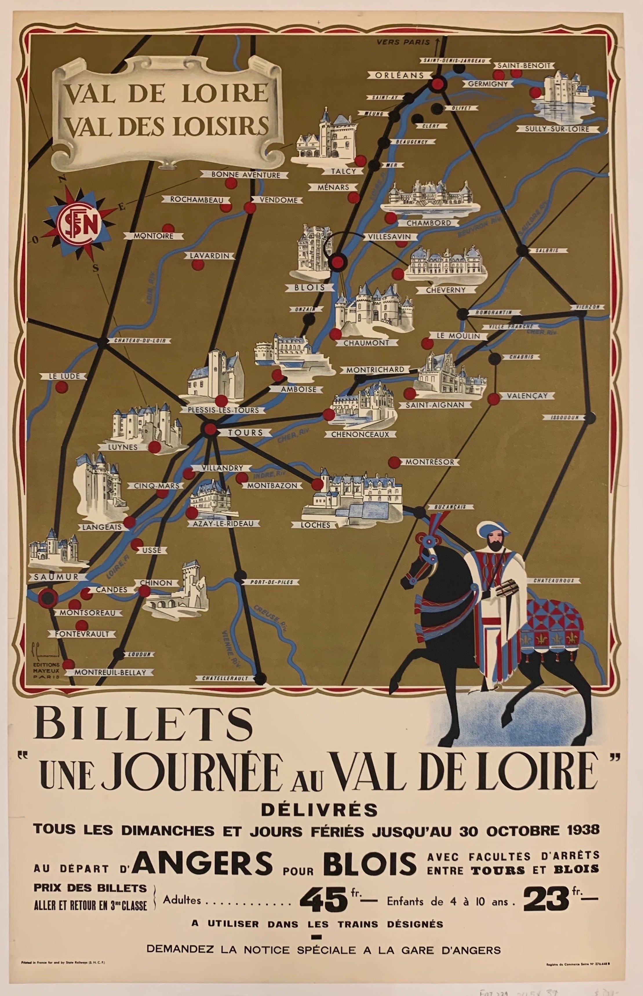 Val De Loire Travel Poster ✓