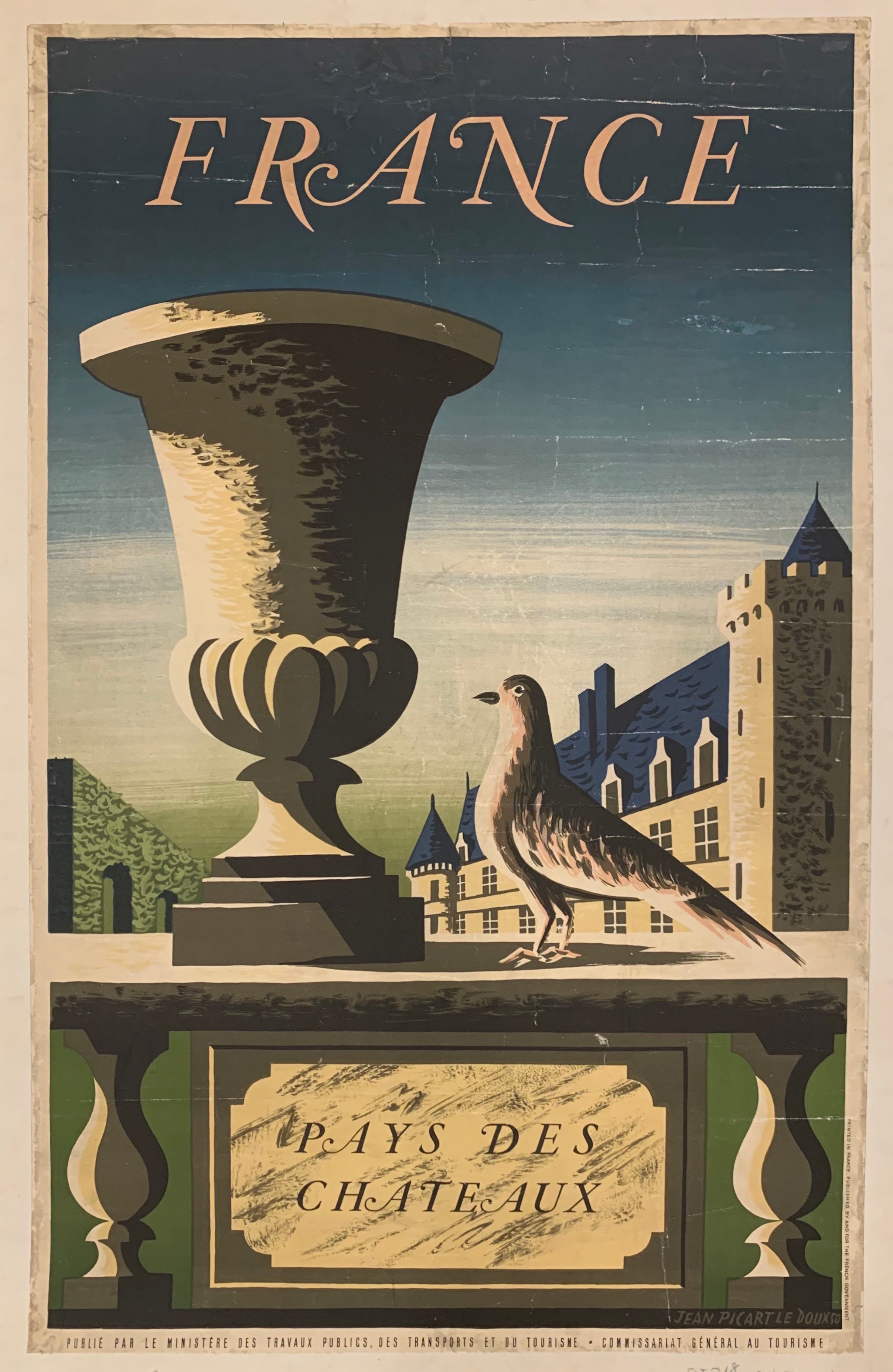 France Pays Des Chateaux Travel Poster ✓