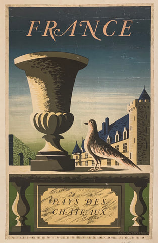 Link to  France Pays Des Chateaux Travel Poster ✓France, 1950  Product