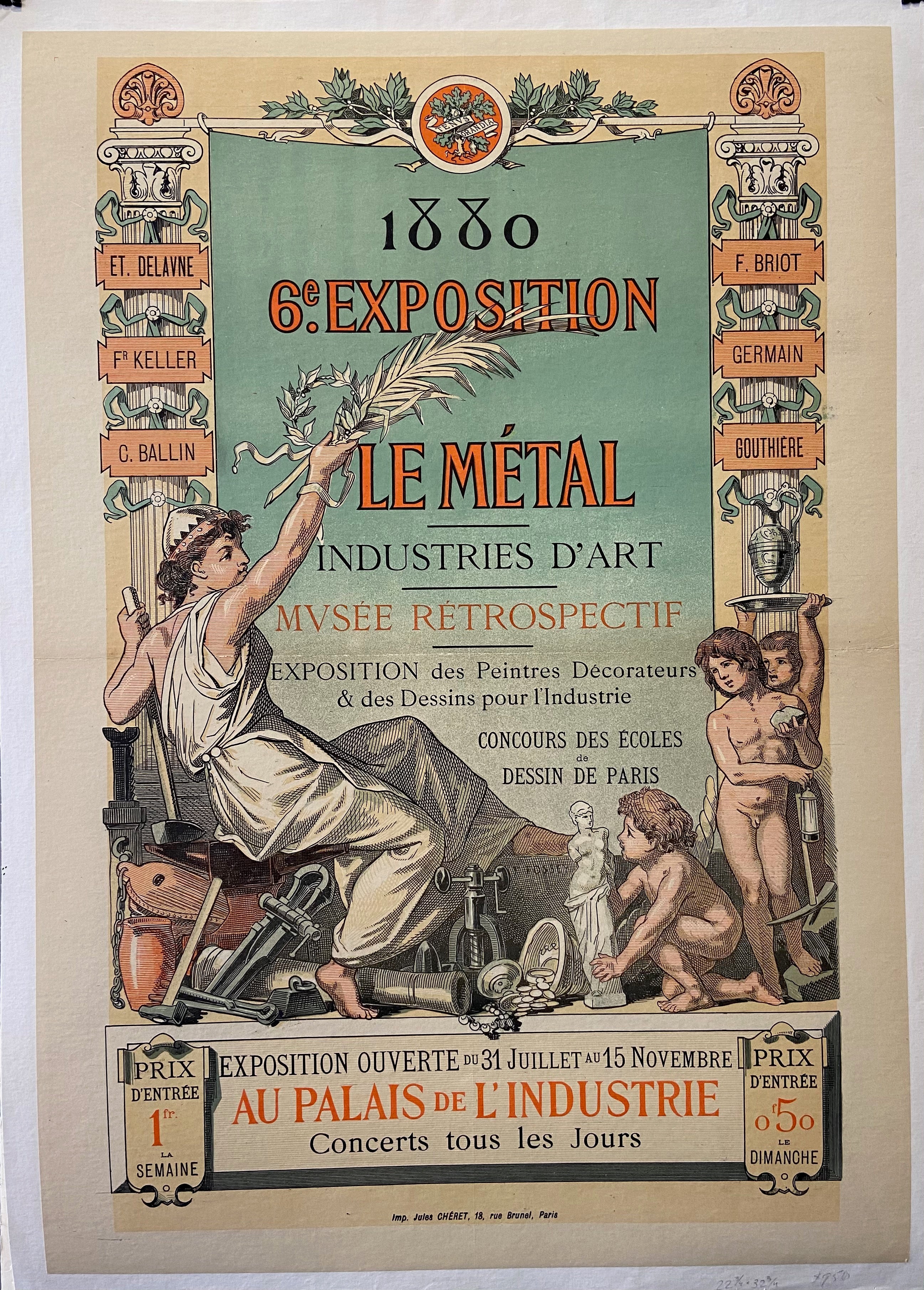 1880 6e Exposition Poster
