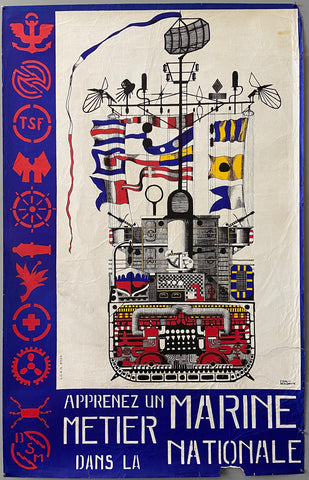 Link to Apprenez un Métier Dans la Marine Nationale PosterFrance, c. 1950 Product