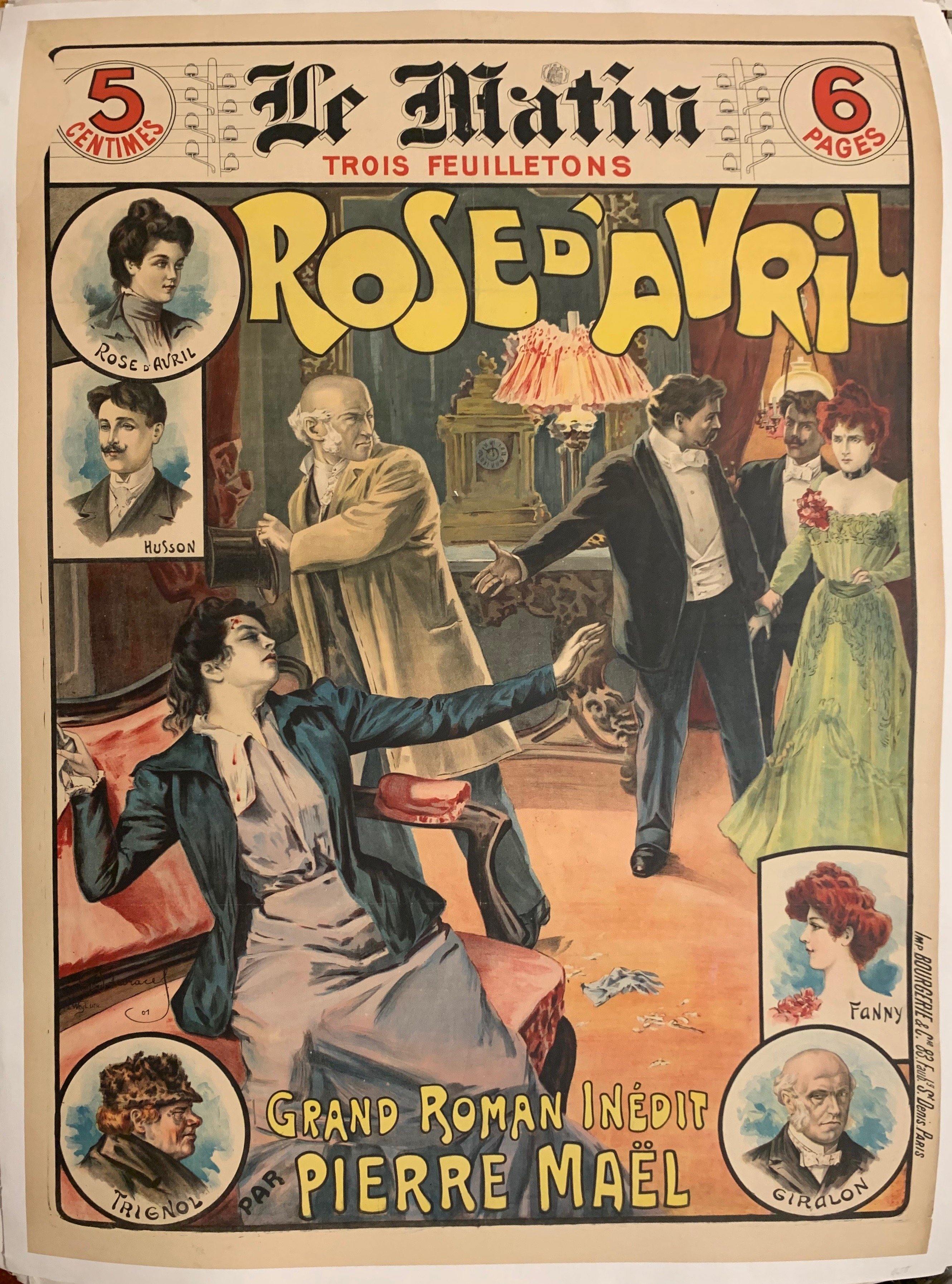 Rose D'Avril Grand Roman Inédit Pierre Maël - Poster Museum