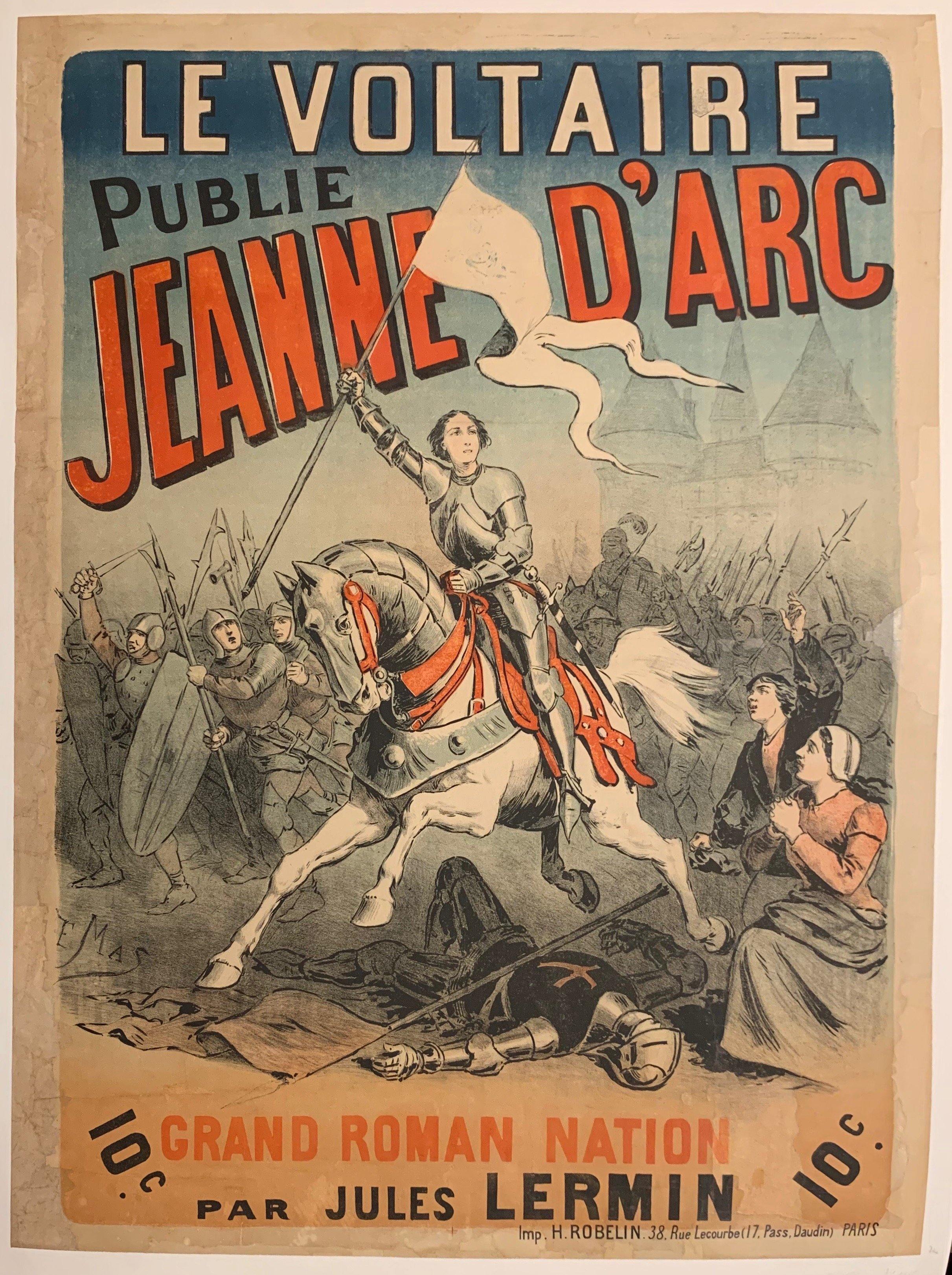 Le Voltaire Publié Jeanne D'Arc - Poster Museum
