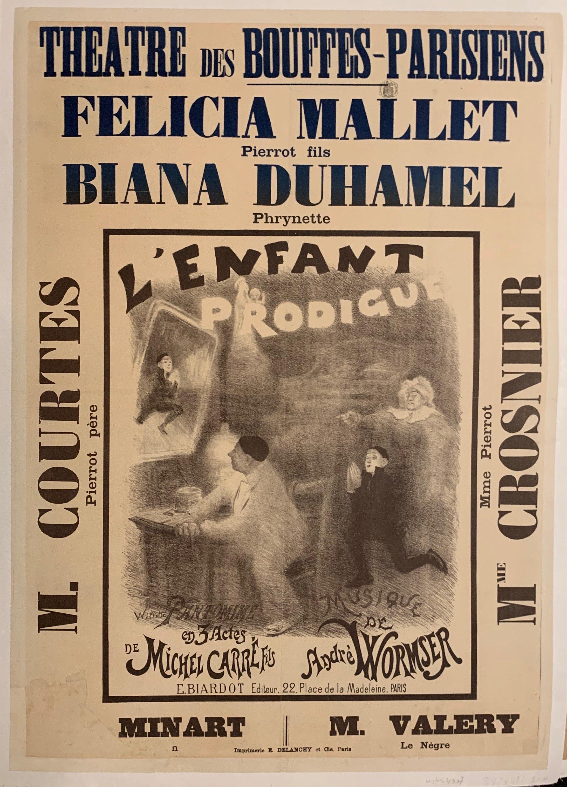 L'Enfant Prodigue - Poster Museum