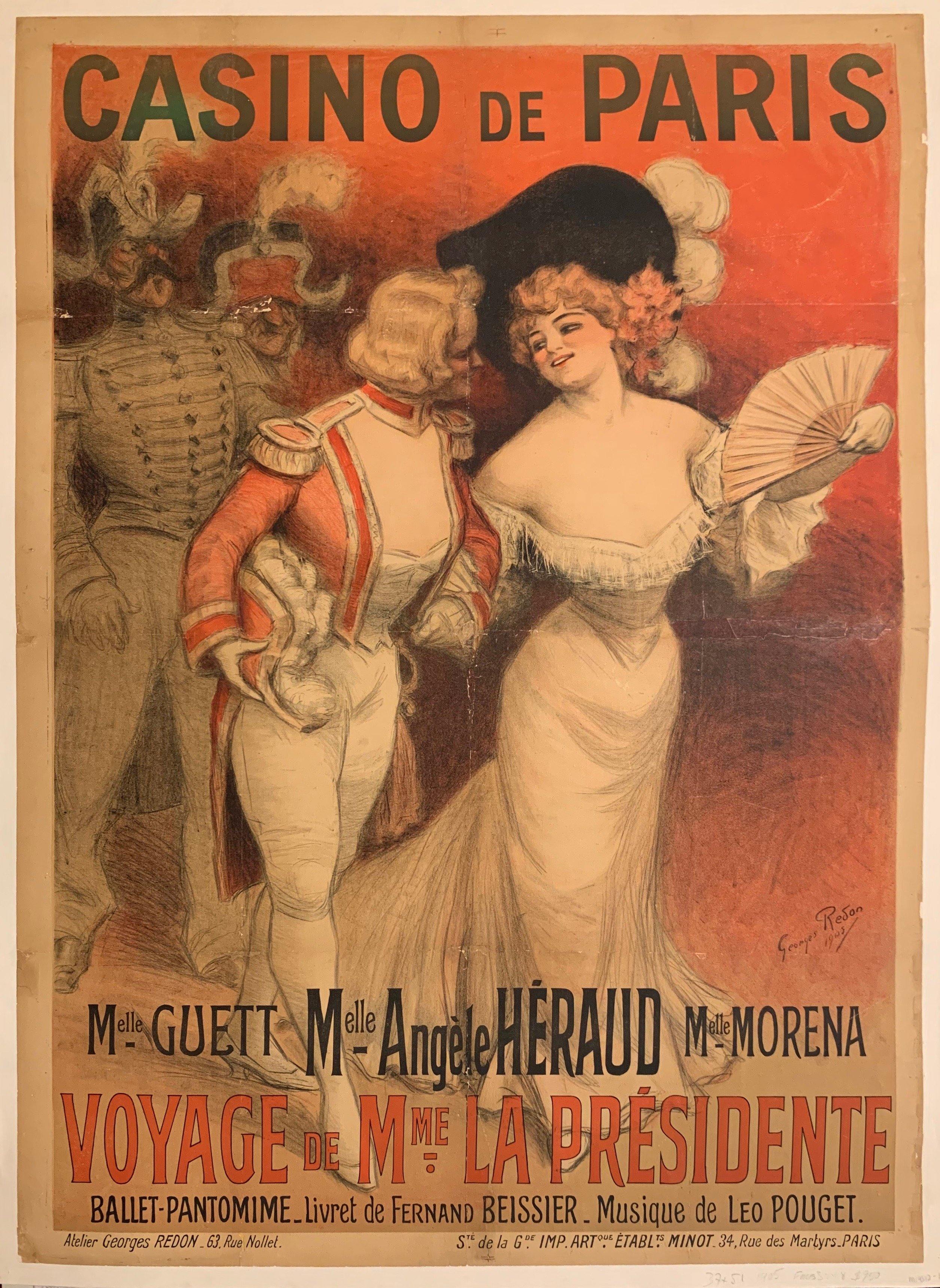 Casino de Paris "Voyage de Mme La Presidente" - Poster Museum