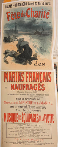 Link to  Fete de Charite, Marins Français Naufragés Double PosterFrance, c. 1880  Product