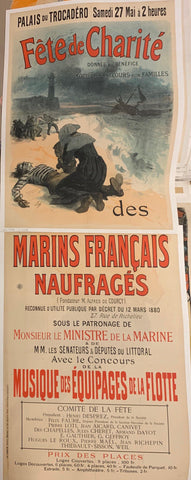 Link to Fete de Charite, Marins Français Naufragés Double PosterFrance, c. 1880 Product