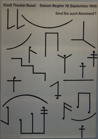 Link to Stadt Theater Basel Saison-Beginn 19. September 1958Switzerland 1958 Product